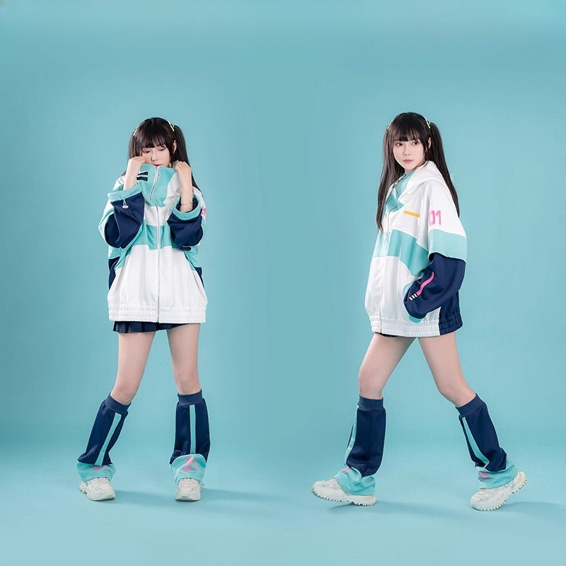 Hatsune Miku Future Rhythm Hooded Jacket – Autumn / Winter(No Socks Included)