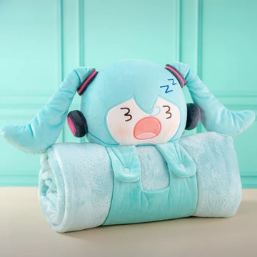 Official Hatsune Miku Daydream Daily Packable Plush Nap Blanket
