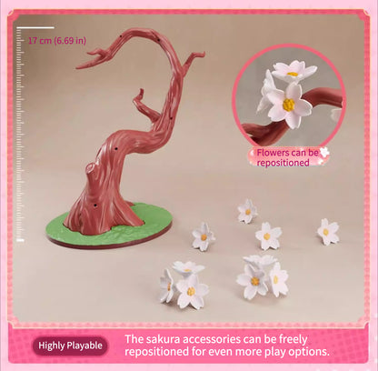 Official Sakura Miku “Miracle Ver.” Figure – Adjustable poses, with multiple buildable accessories.