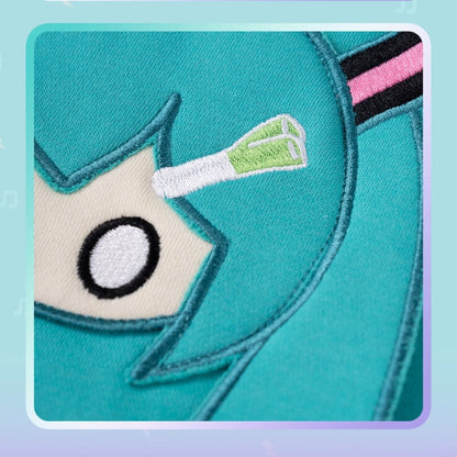 Hatsune Miku Collaboration Graphic Hoodie – Oversized Casual Fit