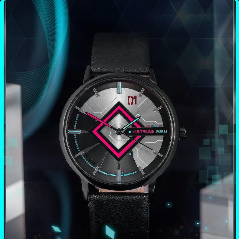 Officially Licensed Hatsune Miku Song of the Future Slim Quartz Watch