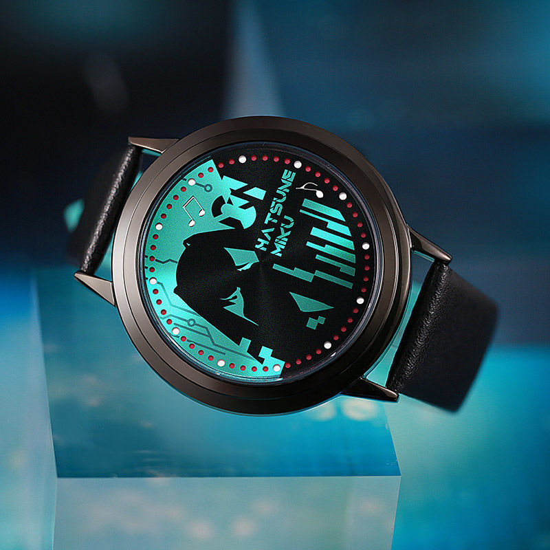 Offiziell lizenzierte Hatsune Miku, Kagamine Rin &amp; Len Touchscreen-LED-Uhr