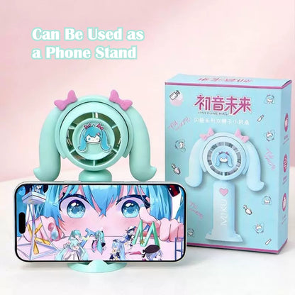 Hatsune Miku Portable USB Rechargeable Handheld Mini Fan