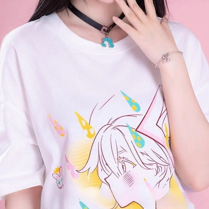 Hatsune Miku Electro-Wave Invasion Oversized Short Sleeve T-Shirt – Crew Neck