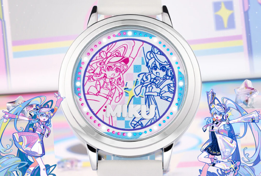 Officially Licensed Hatsune Miku Mirror Encounter & Future LED Watch