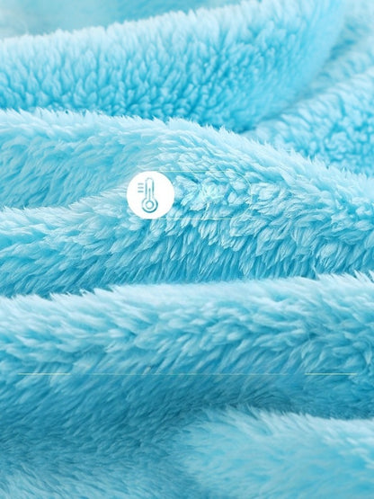 Hatsune Miku Coral Fleece Thick Lined Winter Robe Set – Cozy Home Loungewear