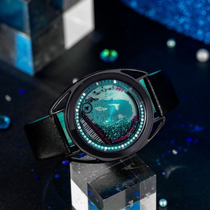 Officially Licensed Hatsune Miku Liquid Glitter Flow Watch