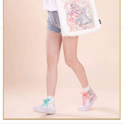 Official Hatsune Miku 39 Spring Concerto Platform High-Top Sneakers for Women