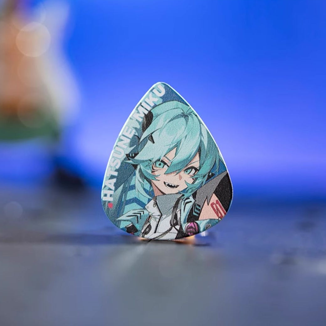 Offiziell lizenziertes Gitarrenplektren-Set der Hatsune Miku RAVE-Serie (3er-Pack)