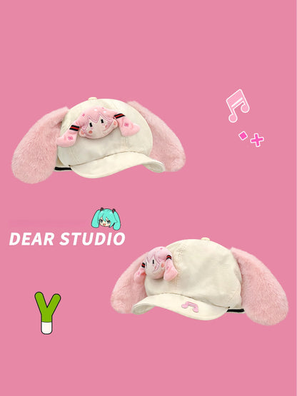 Hatsune Miku Plush Ears Newsboy Cap