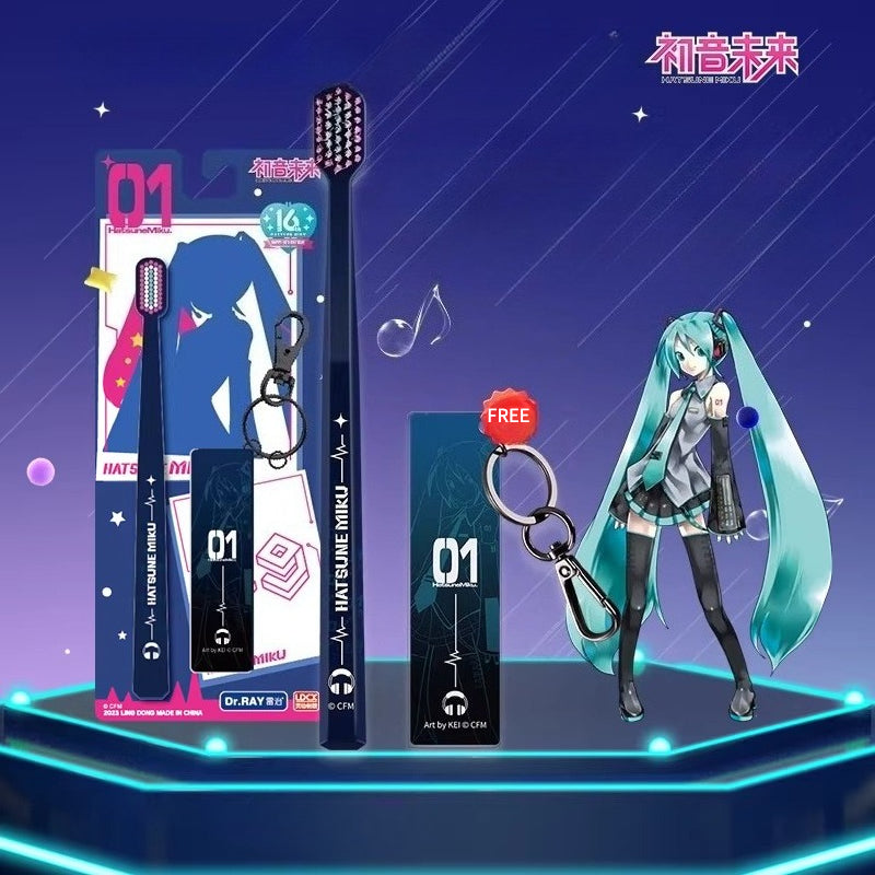 Official Hatsune Miku Light & Shadow Series Adult Toothbrush – Ultra-Soft Bristles for Gentle Gum Care