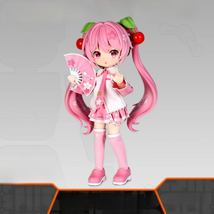 Official Hatsune Miku Qiyuji Series – Cherry Blossom Miku Articulated Collectible Figure