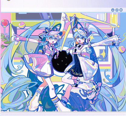 Montre Hatsune Miku Mirror Encounter &amp; Future à changement de couleur sensible à la lumière sous licence officielle