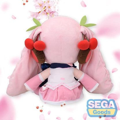 Hatsune Miku Sakura Miku Bow – 27cm Medium Plush Toy