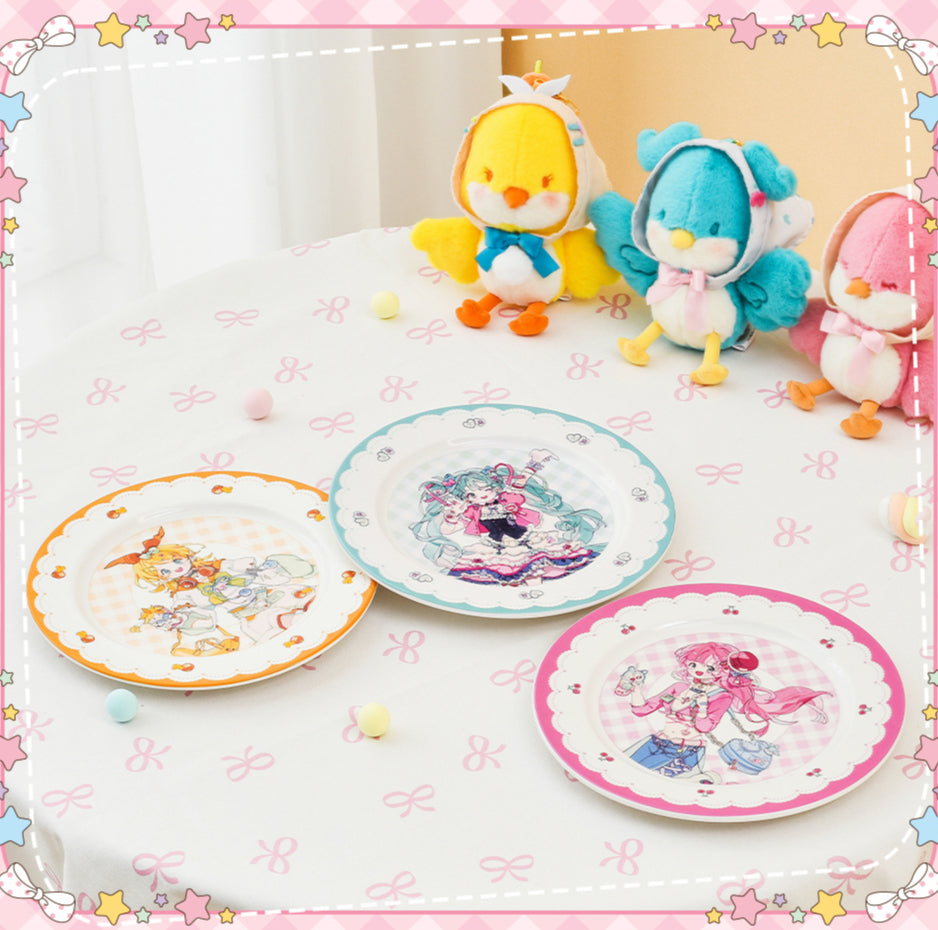 Assiette de rangement en céramique Hatsune Miku Super Sugary Adhesive Girl sous licence officielle 