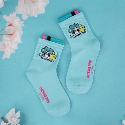 Hatsune Miku Breathable Crew Athletic Socks