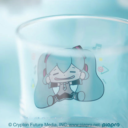 Officially Licensed Hatsune Miku Pinch Cheeks Glass Cup