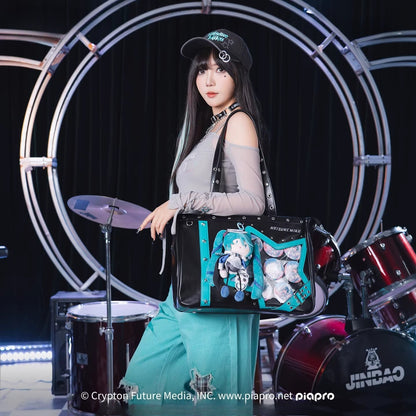 [Pre-Order, Ships Within 60 Days]Official Hatsune Miku Rock Future Large Capacity Ita Bag, Convertible Shoulder & Crossbody Bag
