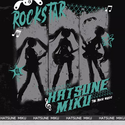 Official Hatsune Miku Rock Future Punk Ring for Men and Women, Hip-Hop Statement Accessory