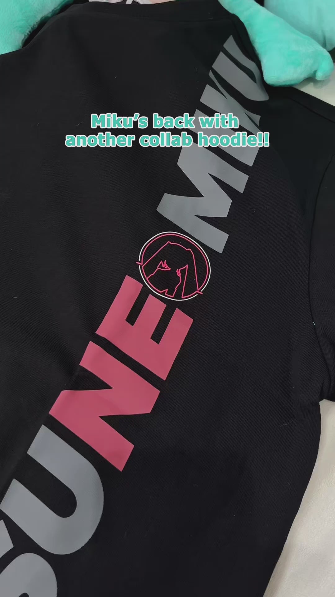 Officially Licensed Hatsune Miku Neon Electronic Music Series Long Sleeve Base Layer Top – Oversized Unisex Fit