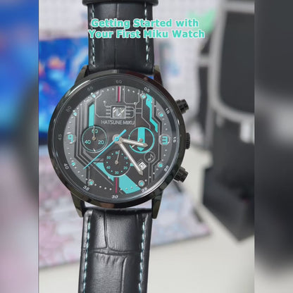Offiziell lizenzierte Hatsune Miku Metal Overture Quarz-Armbanduhr