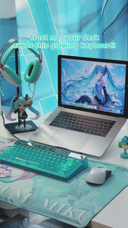 Officially Licensed Hatsune Miku 68-Key Wireless Mechanical Keyboard
