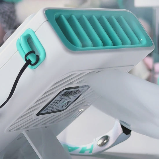 Officially Licensed Hatsune Miku Mini Portable Fan – Cute Neck-Hanging USB Rechargeable with Stand