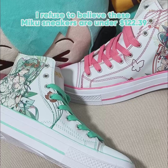 Officially Licensed Hatsune Miku 39 Spring Concerto Platform High-Top Sneakers for Women