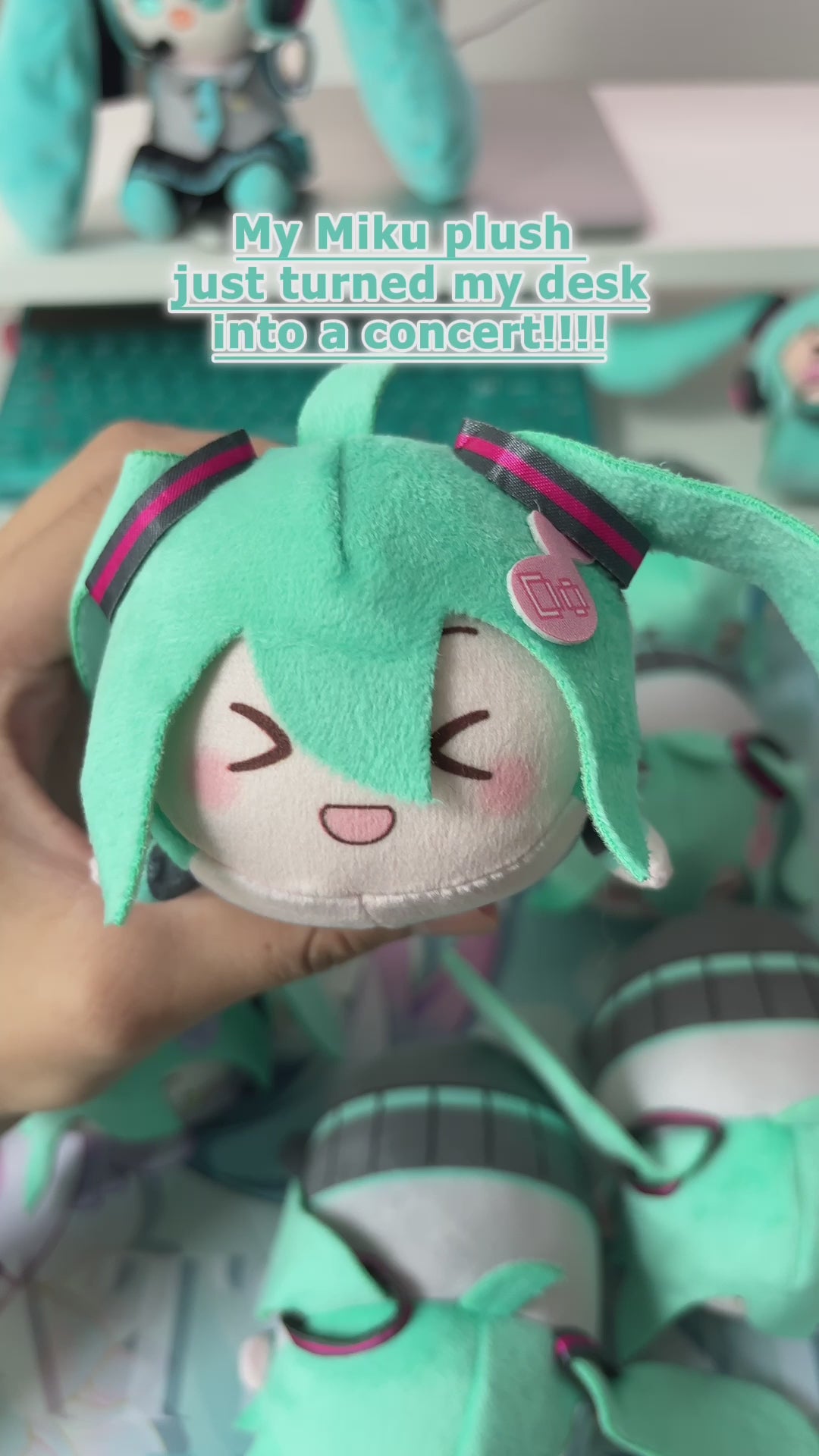 Officially Licensed Hatsune Miku Ontonton Small Fufu Plush Toy Blind Box (10 cm / 3.9 in)