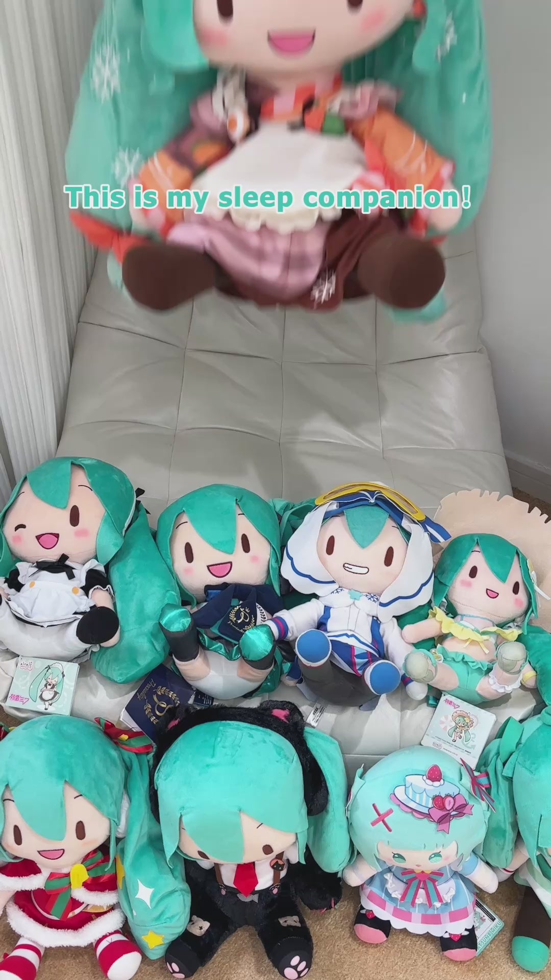 Officially Licensed Hatsune Miku Snow Miku 2024 “Fuwa Petit”  – 50cm Jumbo Plush Toy