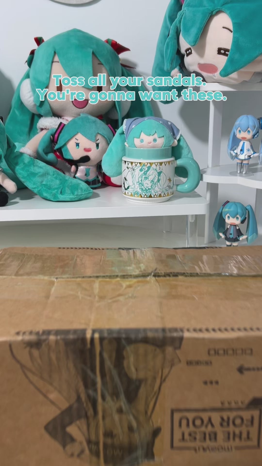 Officially Licensed Hatsune Miku Rock Future Clogs, Unisex Non-Slip Beach Sandals