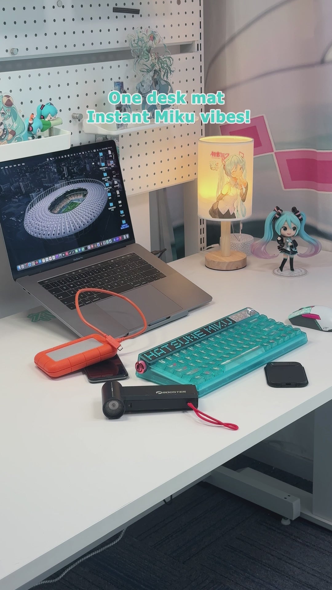 Officially Licensed Hatsune Miku Oversized Gaming Mouse Pad