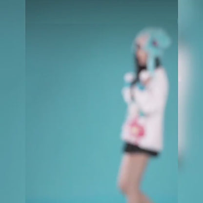 Official Licensed Hatsune Miku Squinty-Eyes Plush Hat
